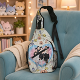 Crossbody Bag - Stray Kids - SKZOO Faces Sling With Heart Group Graphic