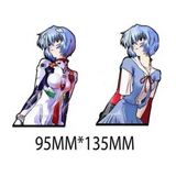 3D Lenticular Sticker - Evangelion - Rei Ayanami Full Body Plug Suit and Uniform