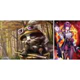 3D Lenticular Poster 12x16 - League of Legends, Fate/Grand Order - Teemo, Scathach-Skadi