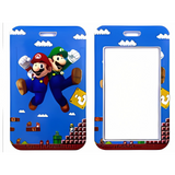 ID Card Badge Holder - Super Mario Bros. - Mario And Luigi Jumping In Sky