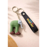 3D PVC Figure Keychain - Italian Brainrot - Elephant Cactus Sandals