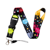 Lanyard - Paint Splatter with Inspirational Words
