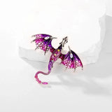 Brooch - Rainbow Dragon Rhinestone