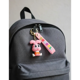 3D PVC Figure Keychain - The Amazing World of Gumball - Anais Sitting Orange Top