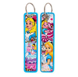 Embroidery Keychain - Alice in Wonderland - Alice And Cheshire Cat