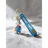 3D PVC Figure Keychain - Looney Tunes - Bugs Bunny Tune Squad Basketball