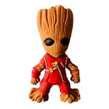 3D PVC Figure Keychain - Guardians of the Galaxy - Baby Groot Ravager Suit Variant 2