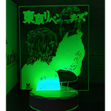 3D LED Night Light - Tokyo Revengers - Two characters from Tokyo Revengers