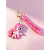 3D PVC Figure Keychain - My Little Pony - Pinkie Pie Playful Variant 2