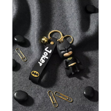 3D PVC Figure Keychain - DC Comics - Chibi Batman Figure With Joker Strap