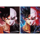 3D Lenticular Poster 12x16 - Dragon Ball - Goku and Jiren Split-Face 2-Panel