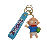 3D PVC Figure Keychain - Rugrats - Tommy Pickles Thumbs Up Star Ball