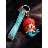 3D PVC Figure Keychain - Disney Princess - Chibi Ariel Mermaid Variant 4