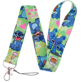 Lanyard - Lilo & Stitch - Stitch with Hearts, Stars, Ice Cream, and Pancakes