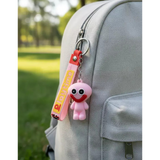 3D PVC Figure Keychain - Poppy Playtime - Pink Smiling Critter Keychain