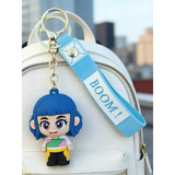 3D PVC Figure Keychain - KPop Demon Hunters - Jihyo Paint Splatter Outfit
