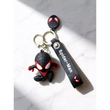 3D PVC Figure Keychain - Marvel - Miles Morales Spider-Man Crouching Figure