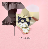 Bracelet Charm - Lilo & Stitch - Stitch wearing glasses with white collar