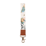 Lanyard - Abstract Floral and Feather Pattern