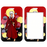 ID Card Badge Holder - Inuyasha - In Red Robe With Sword