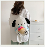 Plush Backpack - Sanrio - Pochacco White Holding Rainbow Ice Cream (33cm)
