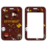 ID Card Badge Holder - Harry Potter - Gryffindor Chibi Characters Maroon