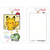ID Card Badge Holder - Pokémon - Chibi Pikachu And Bulbasaur With Pokeball