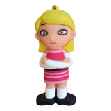 3D PVC Figure Keychain - Mr Peabody Y Amigos - Penny Peterson Arms Crossed