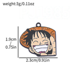 Bracelet Charm - One Piece - Monkey D. Luffy with straw hat