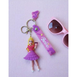 3D PVC Figure Keychain - Barbie - Holding Sunglasses