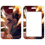 ID Card Badge Holder - My Hero Academia - Shoto Todoroki With Fire And Ice