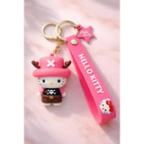 3D PVC Figure Keychain - Hello Kitty - Chopper Outfit