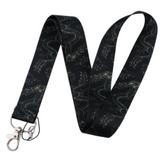 Lanyard - Dragon Pattern (Black And Gold Stylized)