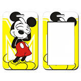 ID Card Badge Holder - Mickey & Friends - Mickey Mouse Winking Yellow Background