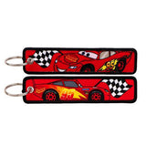 Embroidery Keychain - Cars - Lightning Mcqueen (95)