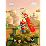 3D PVC Figure Keychain - Super Mario - Cape Mario Riding Yoshi