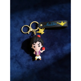 3D PVC Figure Keychain - Aladdin - Holding Apple