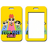 ID Card Badge Holder - Powerpuff Girls - "Pow-fect Girls" Text