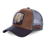Dragon Ball Android 18 on brown cap snapback cap