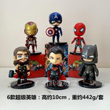Marvel/DC Superheroes Figure Set 6pcs blind box figure
