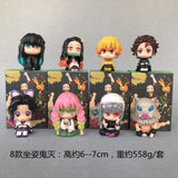 Demon Slayer Sitting Pose Hashira Series 8pcs blind box figure