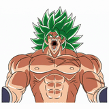 3D Lenticular Sticker - Dragon Ball - Broly Legendary Super Saiyan