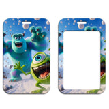 Monsters, Inc. Sulley and Mike in a Winter id badge holder