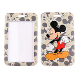 Mickey & Friends Mouse on polka dot background id badge holder