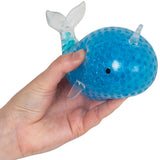 Squishy - Light-Up Squeezy Bead Narwhal 5 Inch (Random Color)