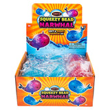 Squishy - Light-Up Squeezy Bead Narwhal 5 Inch (Random Color)