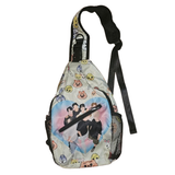 Crossbody Bag - Stray Kids - SKZOO Faces Sling With Heart Group Graphic
