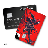 Marvel Miles Morales Hanging Upside Down card skin sticker