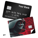 Star Wars Darth Vader Helmet Close-Up Portrait card skin sticker