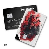 Star Wars Darth Maul Red Splatter Portrait card skin sticker